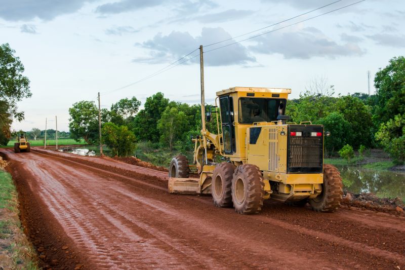 Products For Road Grading Service in use